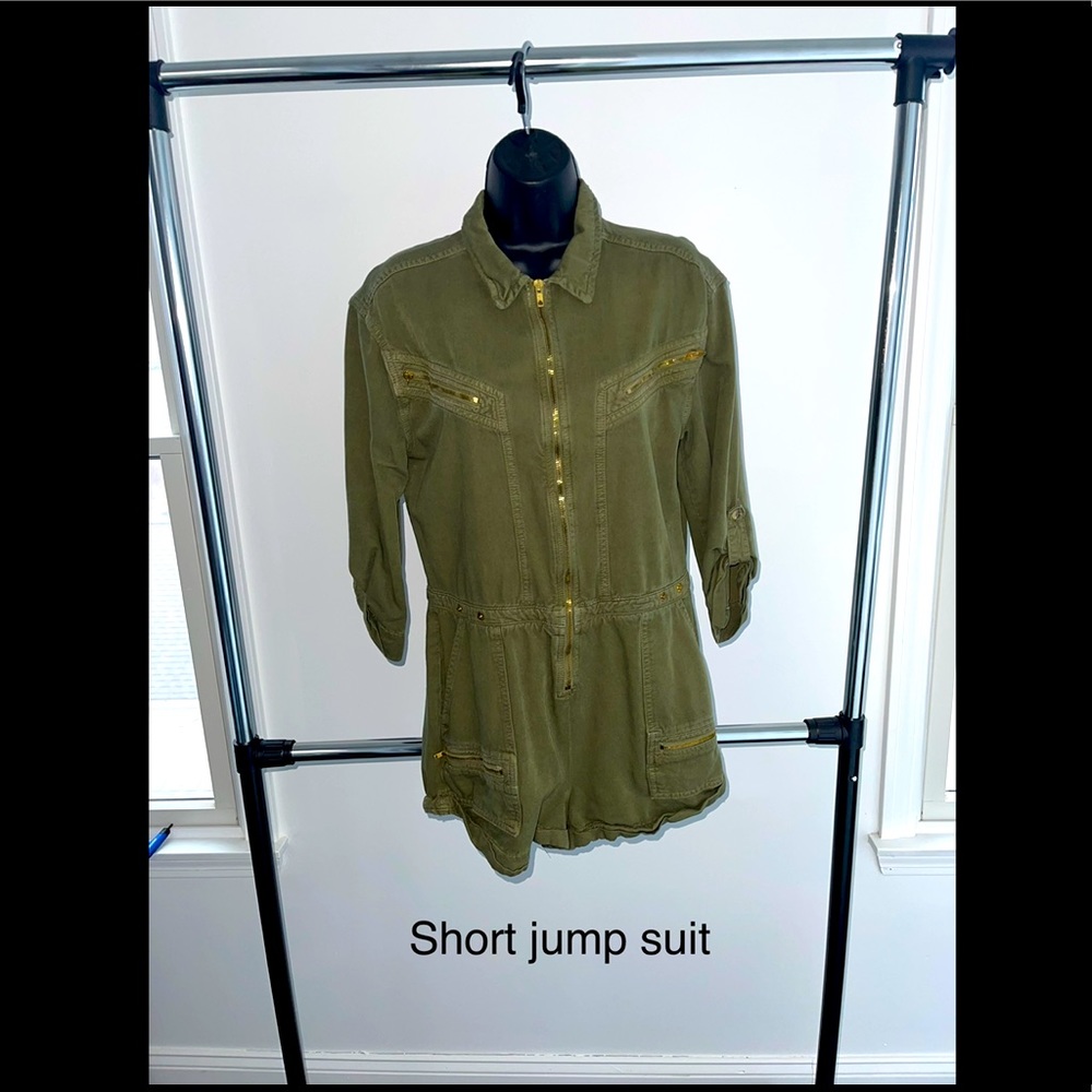 Free people army green romper